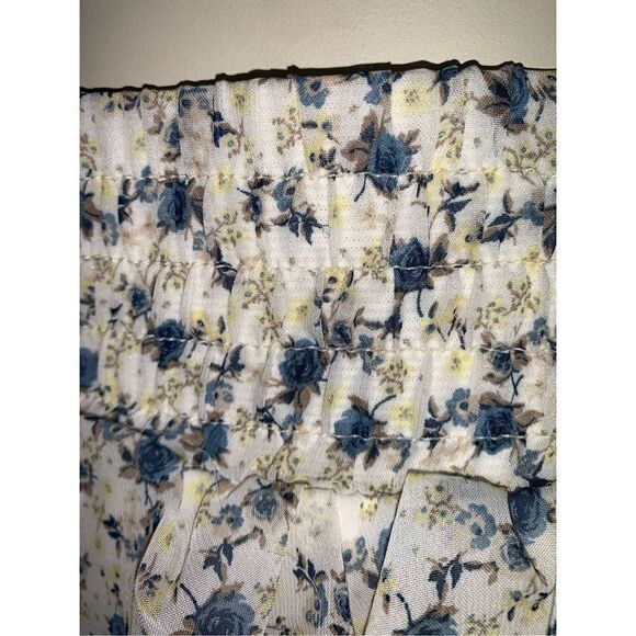 NWT Maurices Floral Cottagecore Chiffon Layered Lace Mini Skirt Small - Picture 10 of 12